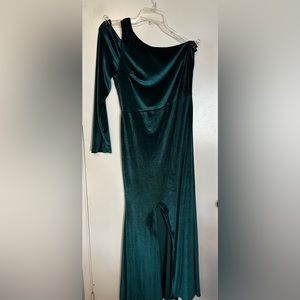 Emerald green dress
